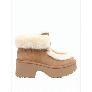 Ugg Chunky Platform Boots With Plush Shearling Collar - NWT